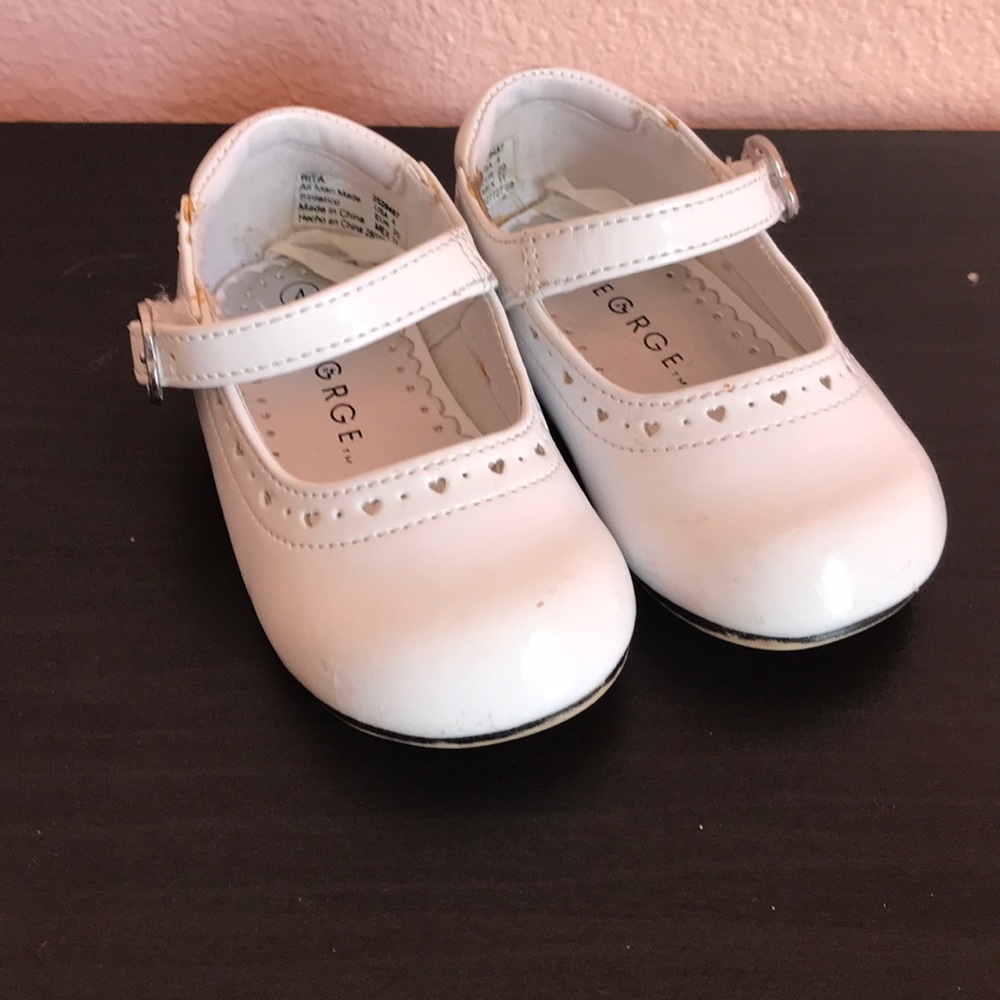 Darling white Mary Janes